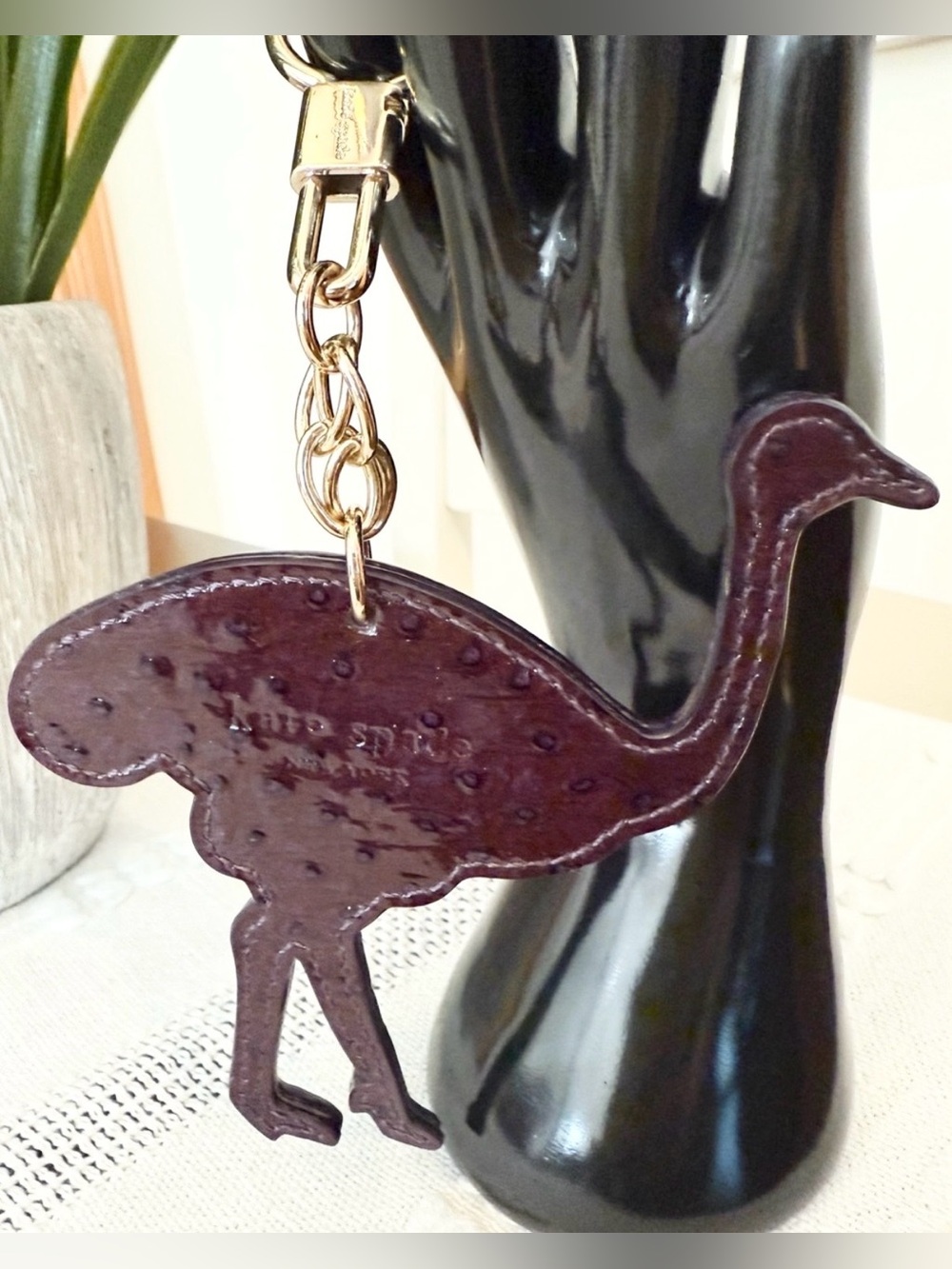 Kate Spade Ostrich Key Fob